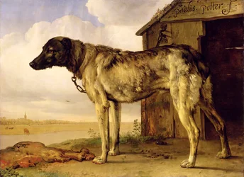 Cão em uma corrente, 1653-4